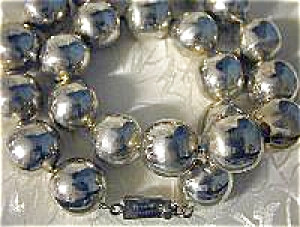 Taxco Mexico 20 Inch Sterling Silver Beads Tm-101