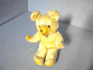 Teddy Bear Old Straw Stuffed Made In Japan.