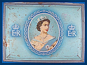 1953 Capstan Cigarettes Tin Queen Elizabeth Ii Coronati