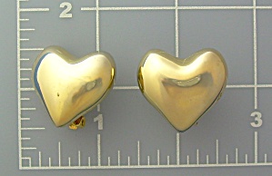 Park Lane Heart Goldtone Clip Earrings
