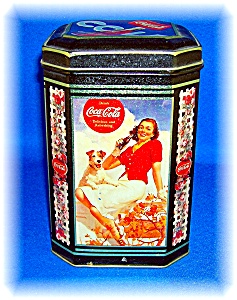 Coca Cola Collectable Tin Kitchen Canister