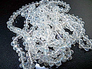 Crystal 8.5mm Beads 78 Inch Necklace