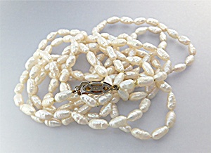 Necklace Freshwater Pearls Sterling Silver Clasp