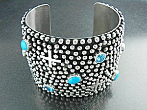 Navajo Ronnie Willie Sterling Silver Turquoise Blue Top
