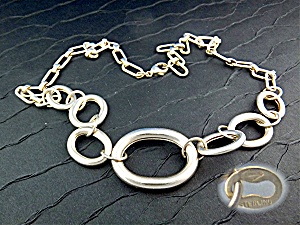 Necklace Sterling Silver Large Graduated Links