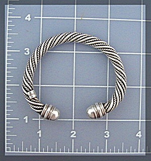 Sterling Silver Twist Cuff Bracelet Mexico