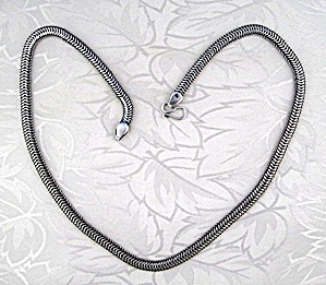 Necklace Sterling Silver Woven Chain S Hook Clasp