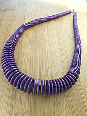 Necklace Sugilite Africa Graduated Beads