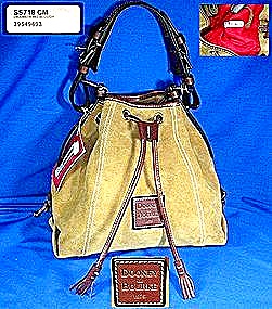 Dooney Bourke Slouch Bag Suede Leather Drawstring