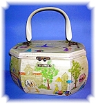 Hand Painted Signed Annie Laurie Box Bag