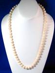 Angelskin Coral Necklace 26 Inches 10mm Beads RARE