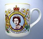 Queen Elizabeth II Silver Jubilee Coffee Mug . . .