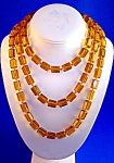 Flapper 57 Inch Long Golden Glass Beads