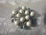 Pearl and Turquoise SARAH COVENTRY Brooch