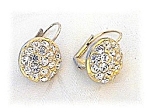 NOLAN MILLER Crystal and Goldtone Earrings