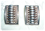 Thomas Charlie Navajo Sterling Silver Clip Earrings 