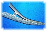 Glittery Silvertone 4 Inch Hair Clip