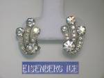 Signed EISENBERG ICE  Clip Earrings
