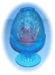 Blue Depression Glass Votive Candle Holder