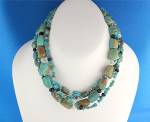 Silpada Turquoise Crystal Sterling Silver Necklace 