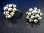 Zina Beverly Hills Sterling Silver Balls Clip Earrings