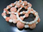 Angelskin Coral Mother Of Pearl Necklace 31 inch