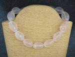 Rose Quartz Natural Faceted Sterling Silver Clasp
