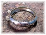 Native American W. TRACEY Sterling Silver Bangle  