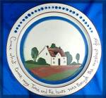 Torquay Pottery Motto Plate Come What Come May