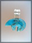 Richard and Rita Begay Sterling Silver Turquoise Bear P