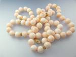 Necklace 14K Gold Clasp Angelskin Coral Beads
