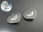 JAMES AVERY Heart  Sterling Silver Clip Earrings 