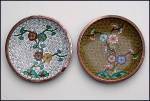 Matching pair of small cloisonne  dishes