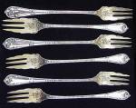 Sterling silver set of cocktail forks (RUSTIC, Towle )