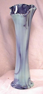 Purple Slag Glass Vase - Imperial? W'tmoreland?