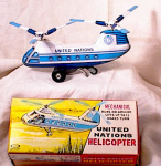 U N HELICOPTER~TIN W/UP~MIB~EARLY 60'S