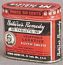 Vintage Natures Remedy All Vegetable Laxative Tin