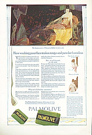 Vintage Palmolive Egyptian Ad Image Of Cleopatra