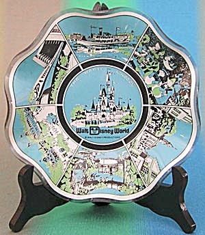 Disney World Glass Souvenir Dish