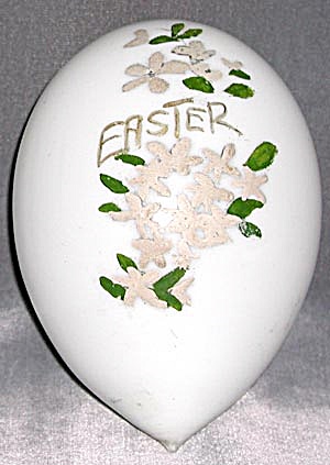 Vintage Large Blown Glass Easter Egg