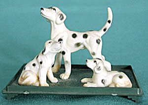 Vintage Dalmation Mom And Puppies