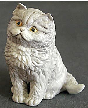 Blue Persian Kitten By Royal Worcester