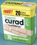 Vintage Curity Curad Plastic Bandages Tin