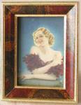 Small Easel Back Framed Print of Lady