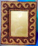 Vintage Gold & Copper Beaded Frame