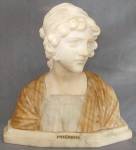 Vintage Marble Bust of Mignon