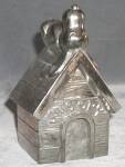 Silver Metal Snoopy on Dog House Bank