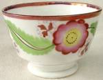 Vintage Luster Bowl with Flower