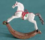 Pewter Rocking Horse Christmas Ornament
