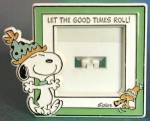 Plastic Snoopy and Woodstock Picture Frame